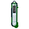 A green Temperature Gauge – Instant Read Digital Food Thermometer on a white background.