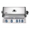 A Napoleon Prestige 500RB stainless steel gas grill with four burners.