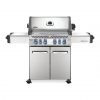 A Napoleon Prestige P500RSIB gas grill with two burners.