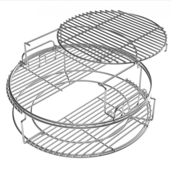 An image of an EggSpander 5-Pc Grilling Kit with two trays.