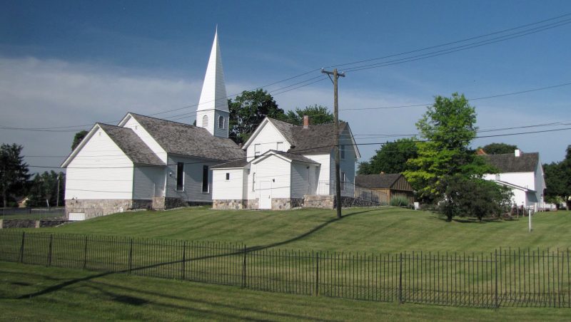 Beautiful picture of Troy historic museum and village is known for showing how people lived in the 1800s