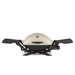 A Weber Q 2200 Portable on a white background.